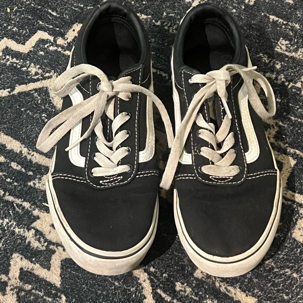 Vans Black and White Shoes